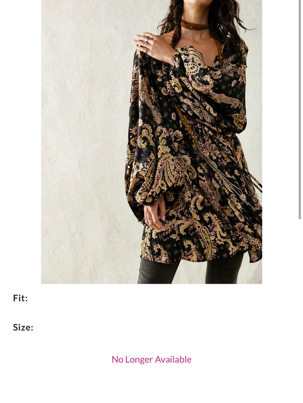 FREE PEOPLE printed arzel mini dress